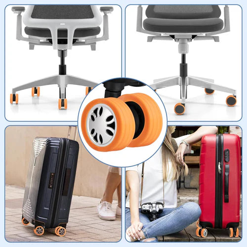 EasyYatra's Silicone Suitcase Wheel Cover Protectors