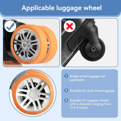 EasyYatra's Silicone Suitcase Wheel Cover Protectors
